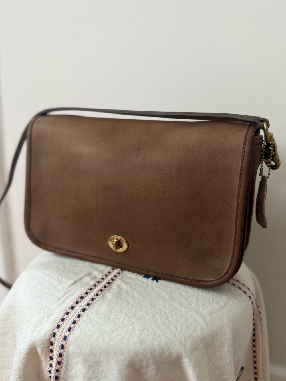 Vintage Coach Convertible Clutch NYC tabac